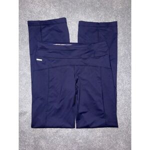 Lole Women's Navy Blue Athletic Pants Size Medium Wide Leg Yoga Athleisure